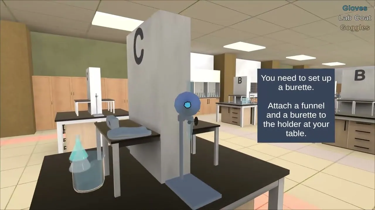 A virtual chemistry laboratory environment from ChemVR
