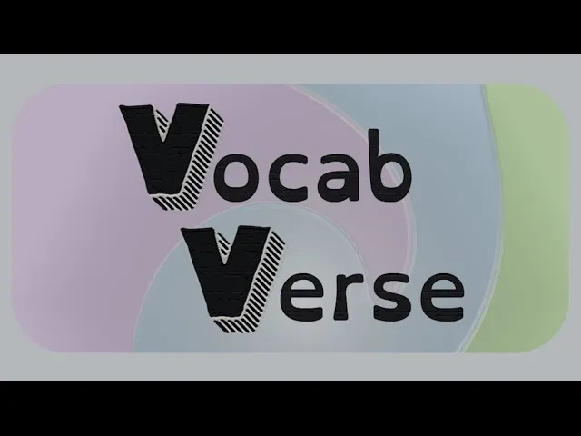 The Vocab Verse augmented reality app running on an iPhone